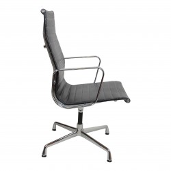 Charles Eames Ea-109 chair with black leather Charles Eames Ea-109 chair with black leather