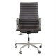 Charles Eames Ea-119 office with dark brown leather