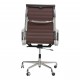 Charles Eames Ea-119 office with dark brown leather