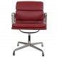 Charles Eames Ea-208 chair in dark red leather