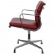 Charles Eames Ea-208 chair in dark red leather