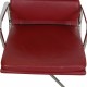 Charles Eames Ea-208 chair in dark red leather