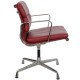 Charles Eames Ea-208 chair in dark red leather