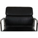 Charles Eames Ea-208 chair in black leather