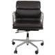 Charles Eames Ea-217 office chair in dark brown leather