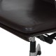 Charles Eames Ea-217 office chair in dark brown leather