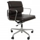 Charles Eames Ea-217 office chair in dark brown leather