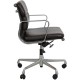 Charles Eames Ea-217 office chair in dark brown leather