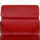 Charles Eames Ea-217 office chair in red leather