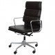 Charles Eames Ea-219 office chair in dark brown leather