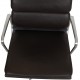 Charles Eames Ea-219 office chair in dark brown leather