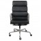 Charles Eames Ea-219 Softpad kontorstol i sort læder