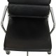 Charles Eames Ea-219 softpad office chair in black leather