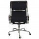 Charles Eames Ea-219 softpad office chair in black leather