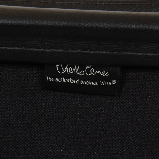 Charles Eames Ea-219 Softpad kontorstol i sort læder