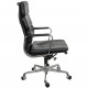 Charles Eames Ea-219 office chair in black leather