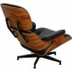 Charles Eames Lounge chair med skammel i palisander