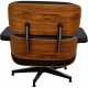 Charles Eames Lounge chair med skammel i palisander