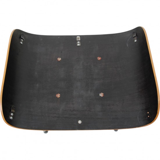 Charles Eames Lounge chair with ottoman in black leather