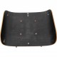 Charles Eames Lounge chair with ottoman in black leather