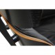 Charles Eames Lounge chair with ottoman in black leather