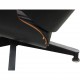 Charles Eames Lounge chair with ottoman in black leather