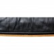Charles Eames Lounge chair with ottoman in black leather