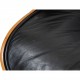 Charles Eames Lounge chair with ottoman in black leather