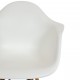 Set of 6 white Charles Eames DAW chairs