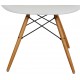 Set of 6 white Charles Eames DAW chairs