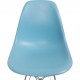 Sæt med fire blå Charles Eames DSR stole
