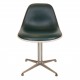 Sæt Charles Eames La Fonda stole i grønt læder (4)