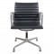 Charles Eames Ea-108 chair with dark grey leather
