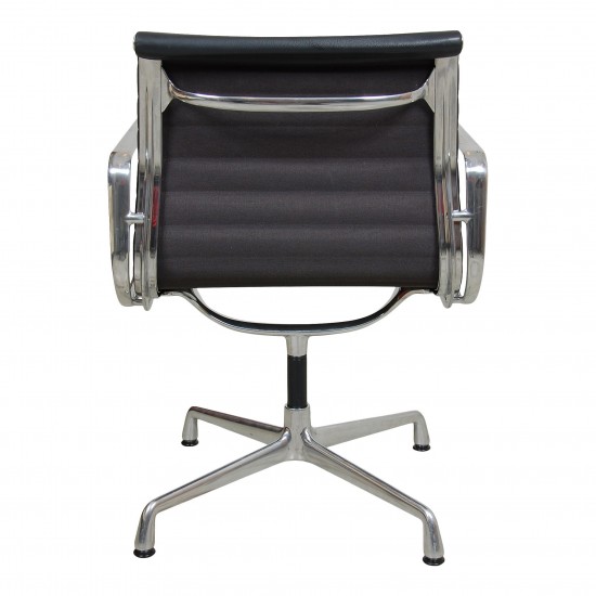 Charles Eames Ea-108 chair with dark grey leather