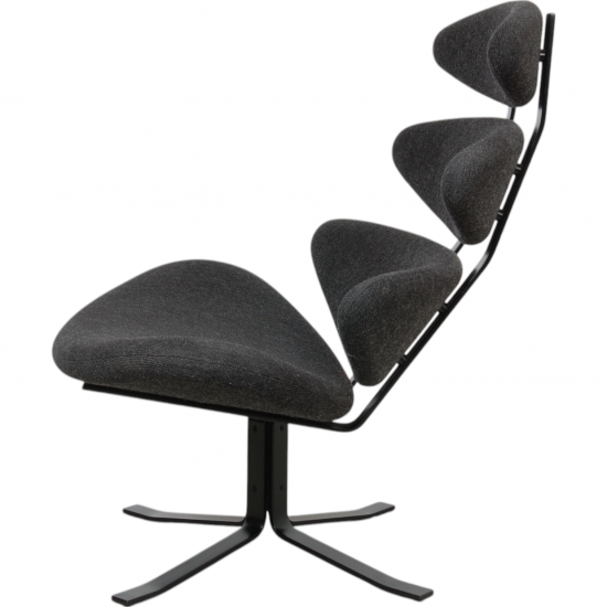 Erik Jørgensen Corna chair in Grey Hallingdal fabric