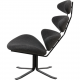 Erik Jørgensen Corna chair in Grey Hallingdal fabric