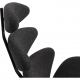 Erik Jørgensen Corna chair in Grey Hallingdal fabric
