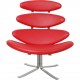 Erik Jørgensen Corona chair in red leather