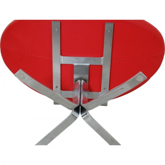 Erik Jørgensen Corona chair in red leather