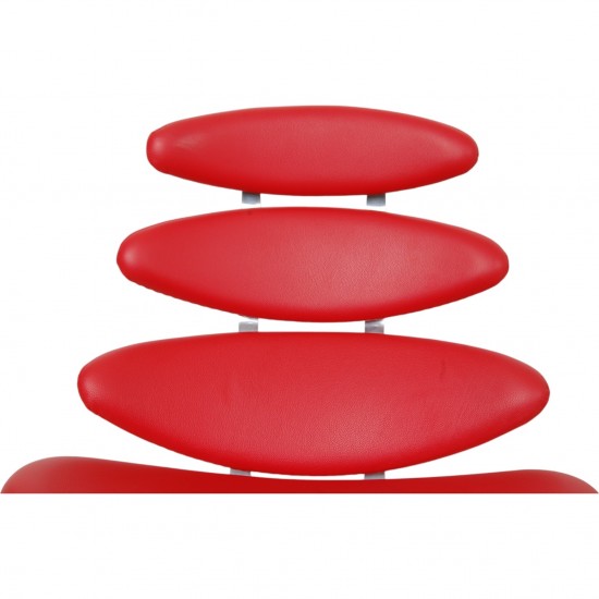 Erik Jørgensen Corona chair in red leather