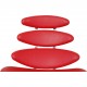 Erik Jørgensen Corona chair in red leather