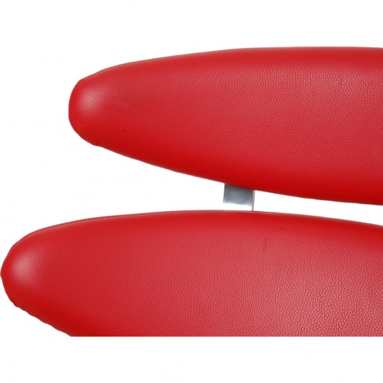 Erik Jørgensen Corona chair in red leather