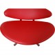 Erik Jørgensen Corona chair in red leather