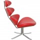 Erik Jørgensen Corona chair in red leather