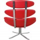Erik Jørgensen Corona chair in red leather