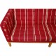 Erik Jørgensen EJ-315 3.personers sofa i rød stof
