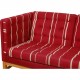 Erik Jørgensen EJ-315 3.personers sofa i rød stof