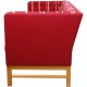 Erik Jørgensen EJ-315 3.personers sofa i rød stof