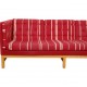 Erik Jørgensen EJ-315 3.personers sofa i rød stof