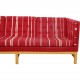 Erik Jørgensen EJ-315 3.personers sofa i rød stof